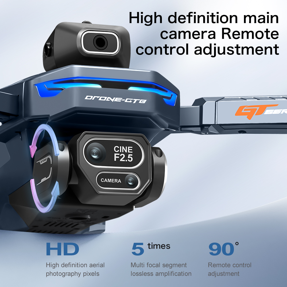 Dron RC con GPS plegable GT8,  - Drone Surveying reseña y precio